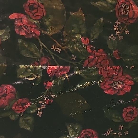 Ann Taylor Petite Size 10 floral velour holiday dress. - Picture 8 of 12